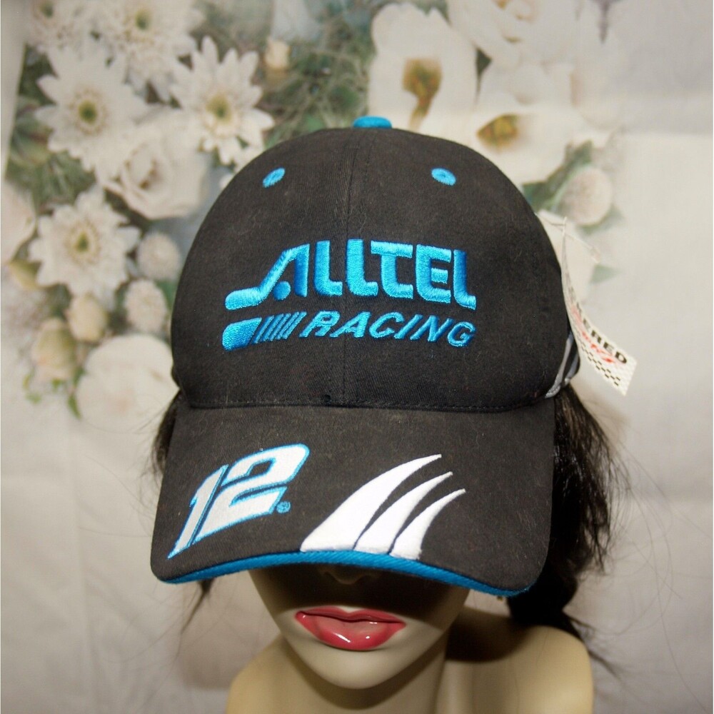 Vintage RYAN NEWMAN #12 Alltel Racing Baseball Cap/Hat NWT RARE Checkered Flag